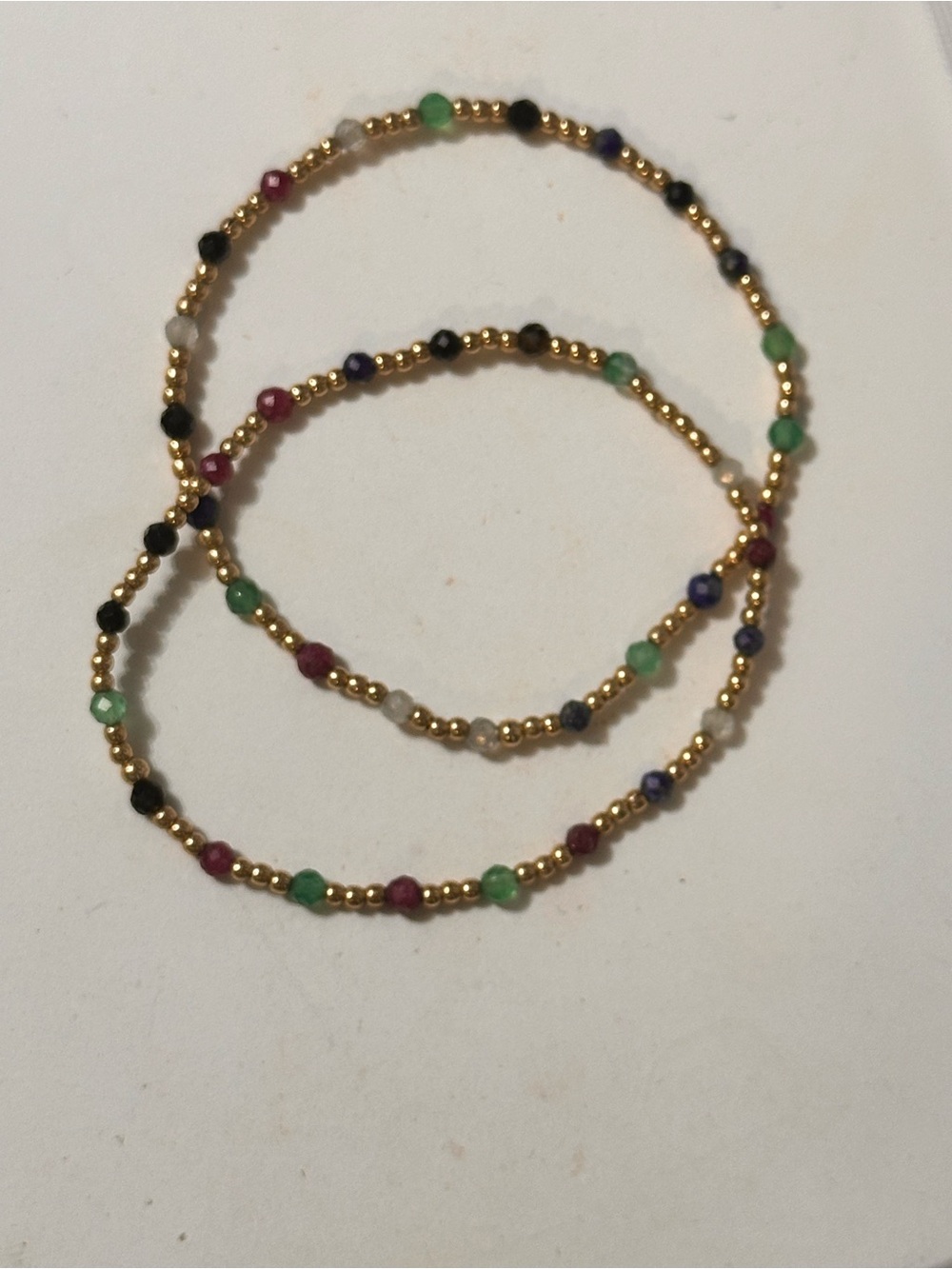 2 piece set ENewton Gemstone Beaded Bracelet with various gemstones